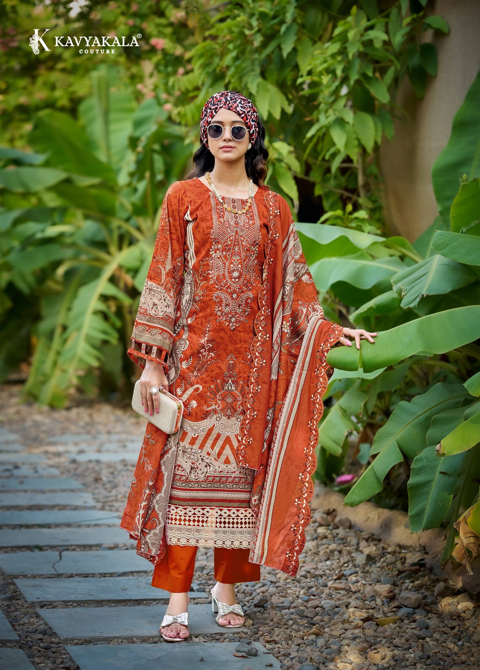 ANARKALI Vol-25by KAVYA‎‎ KALA Couture 1001 to 1008 Series Indian Traditional casual wear Pakistani Lawn Cotton dresses At Wholesale Price